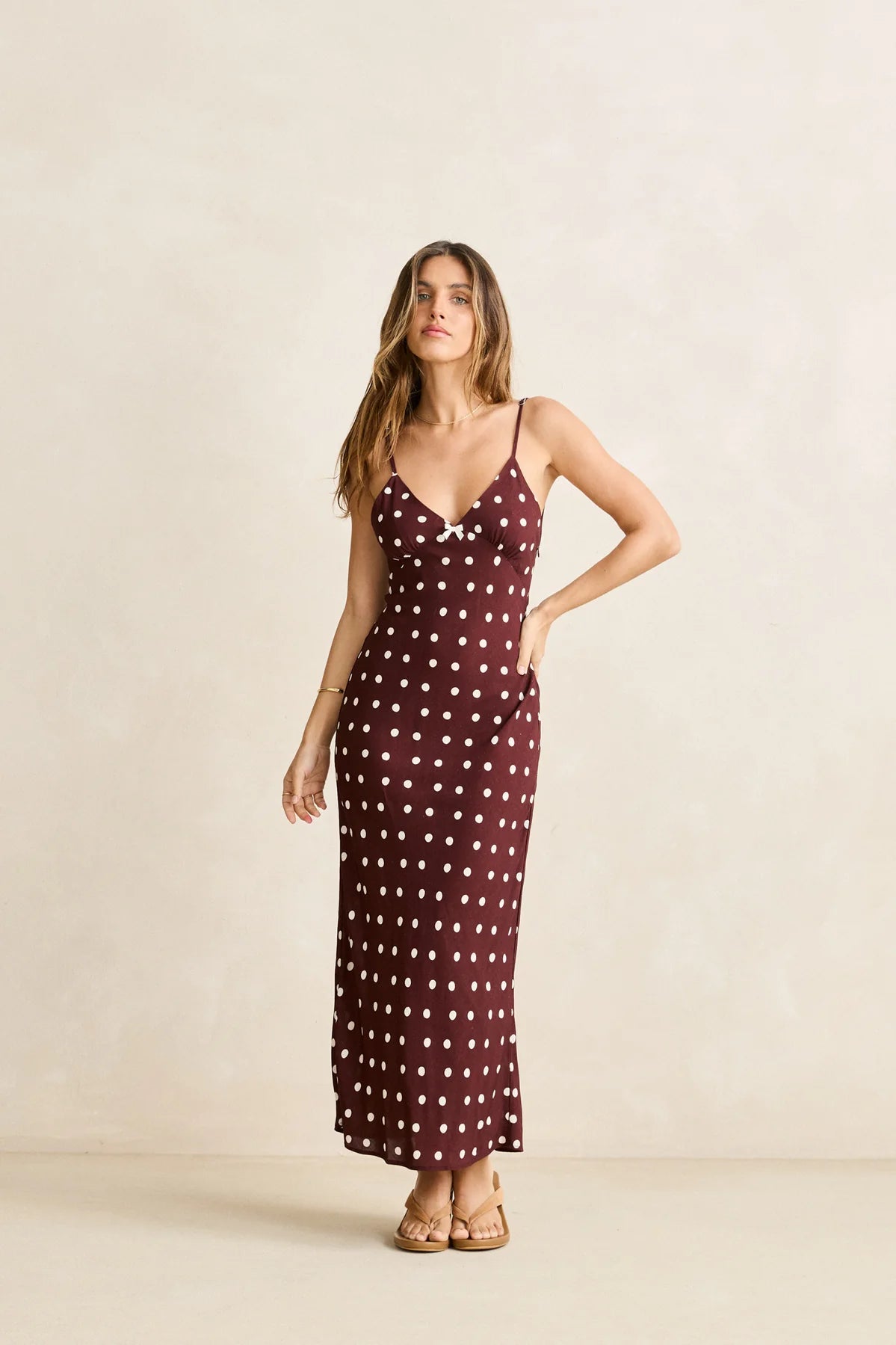 Polka Dot Midi Dress