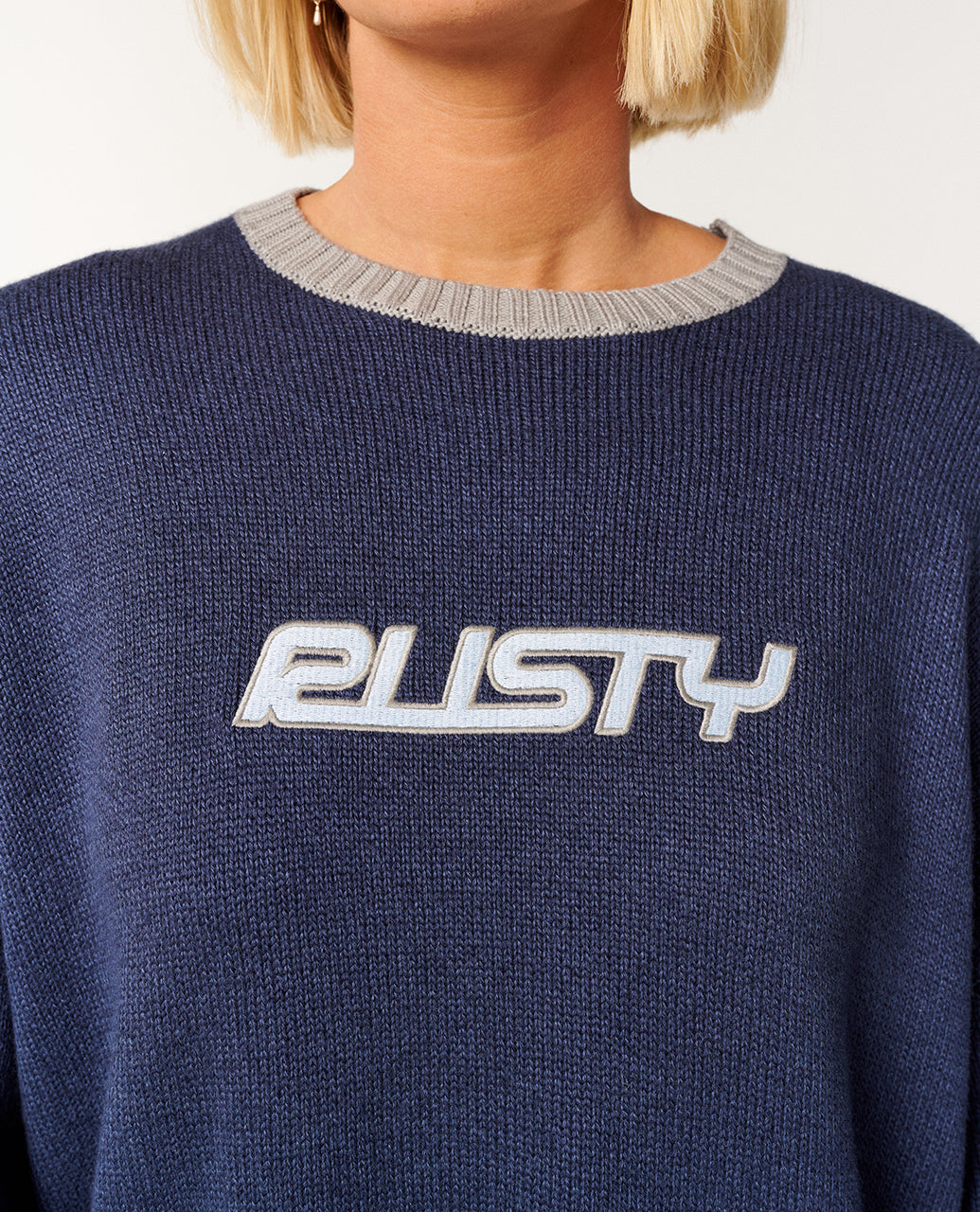 Rider Relaxed Crew Neck Knit