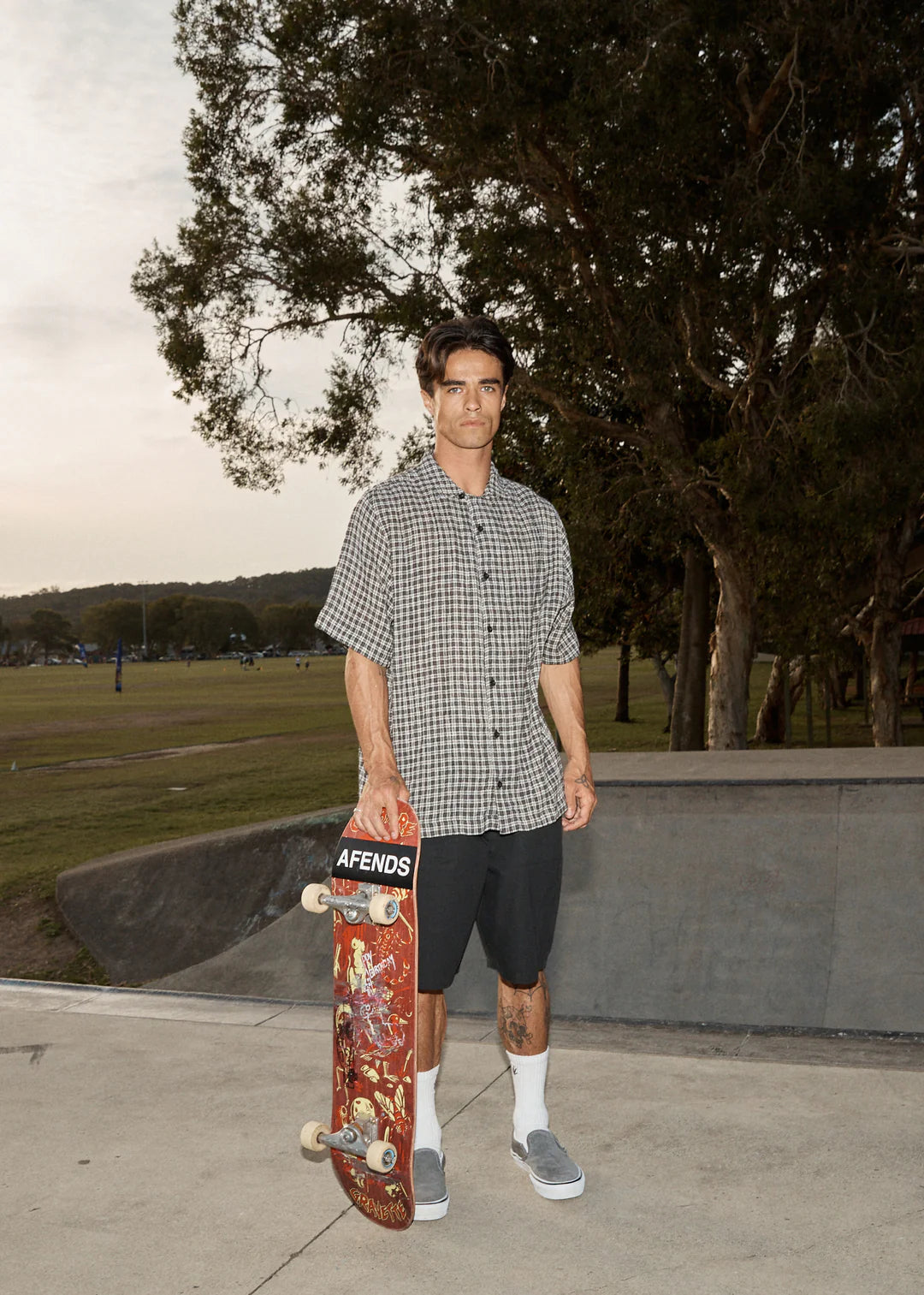 Asta Seersucker Check Regular Shirt
