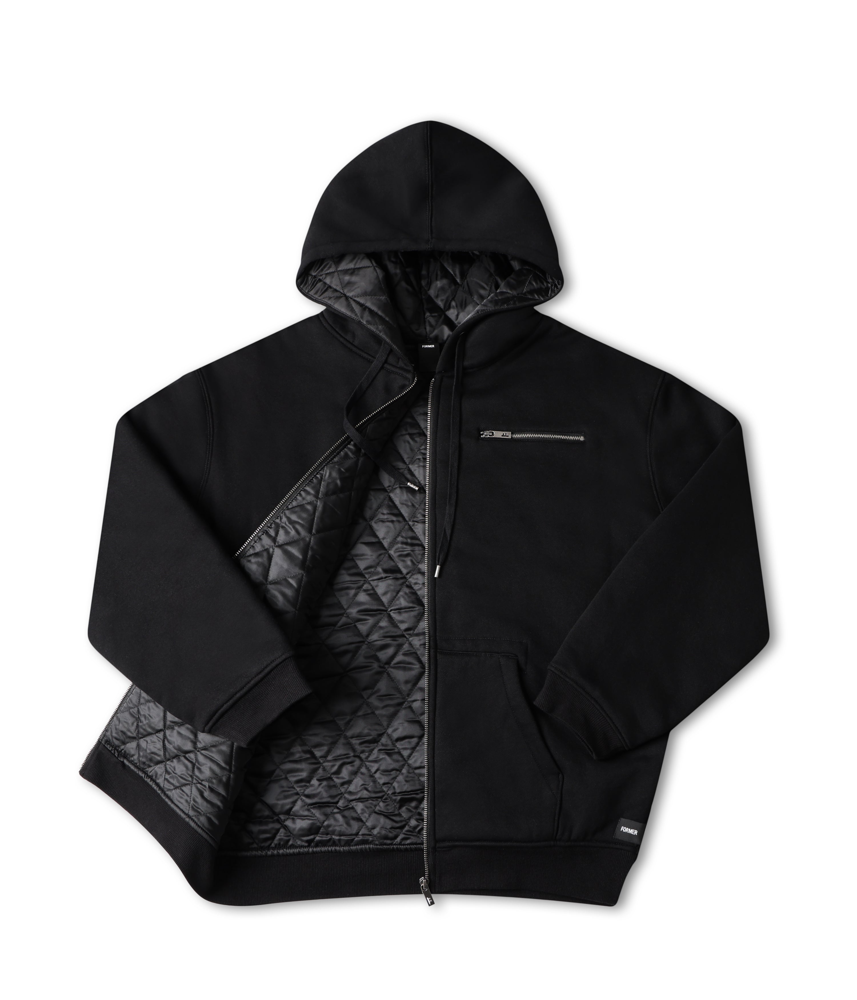 CA Lined Zip Through Hood