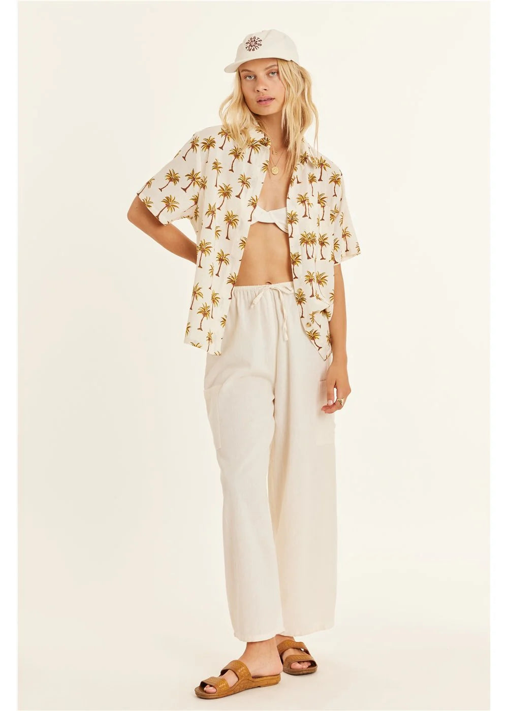 Under The Palms Woven Top