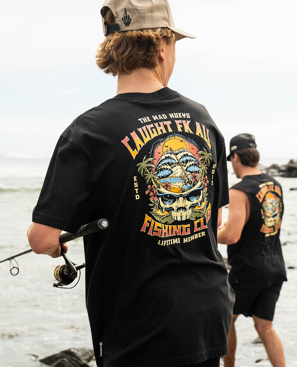 Caught Fk All Skull Short Sleeve Tee