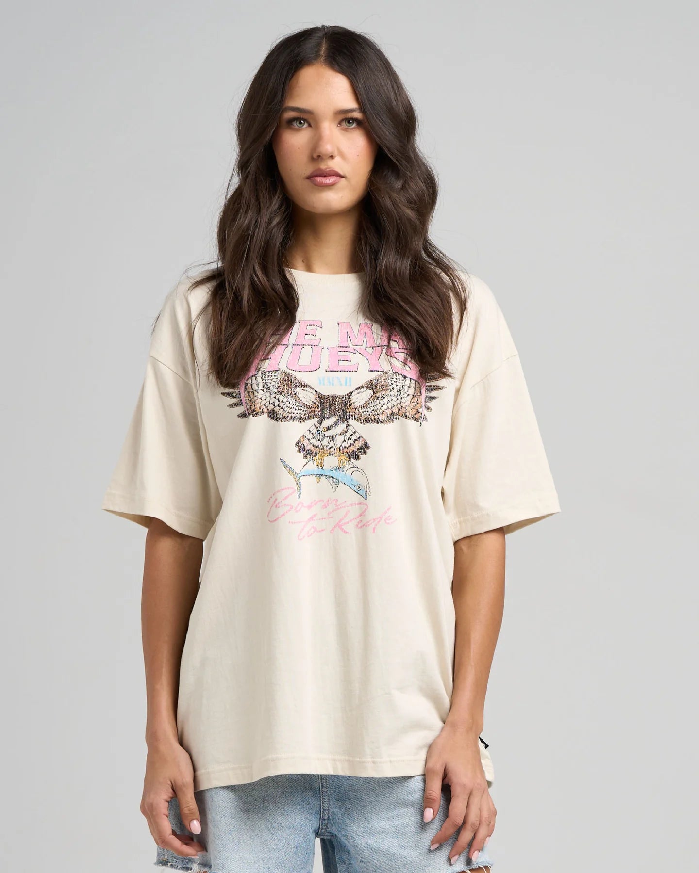 Born To Hueys Oversize Tee