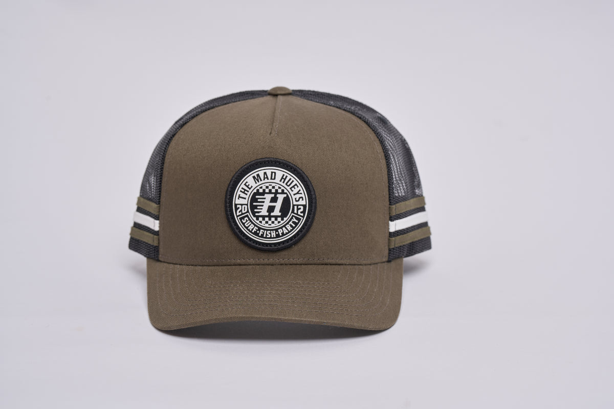 Checker Hueys Twill Trucker