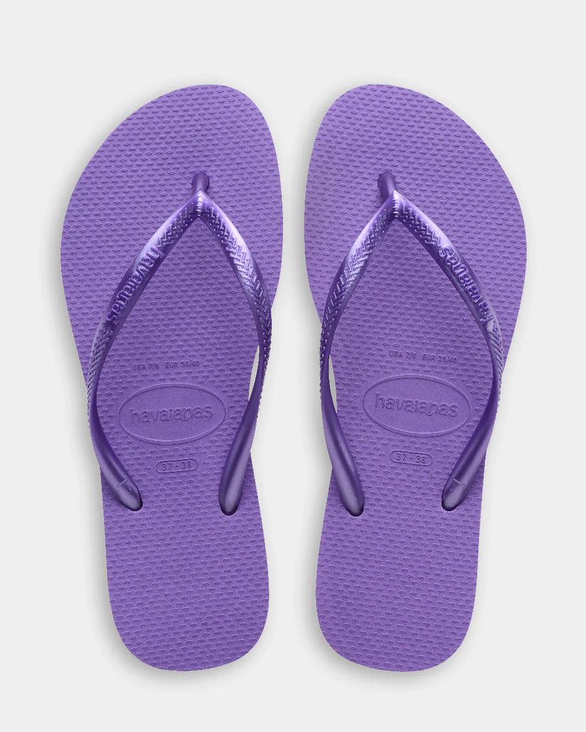 Kids Slim Metallic Thongs