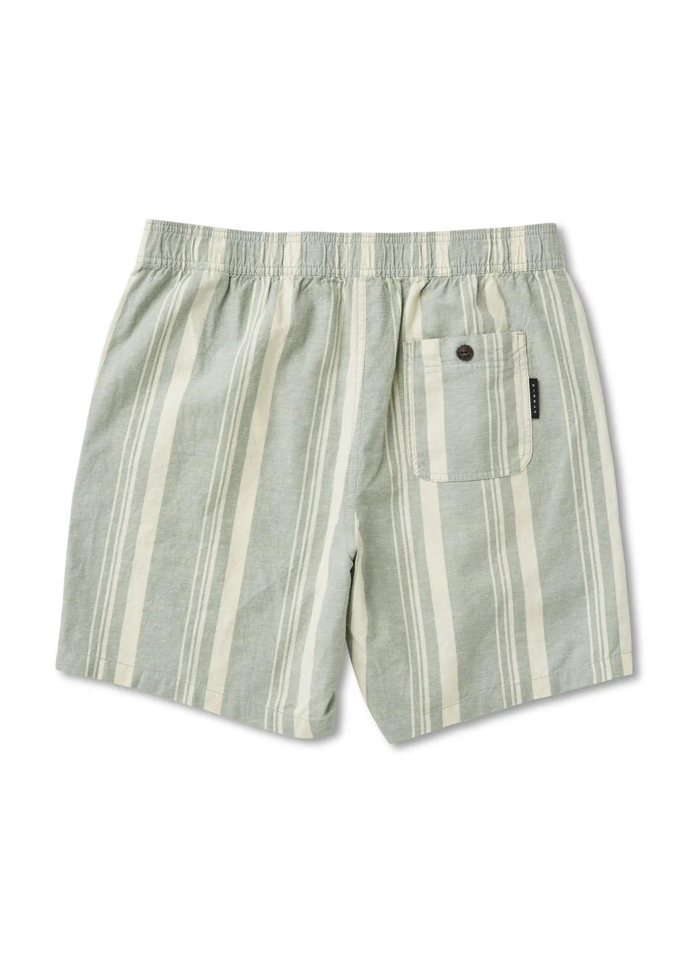 J. Linen Stripe Elastic 18' Walkshort