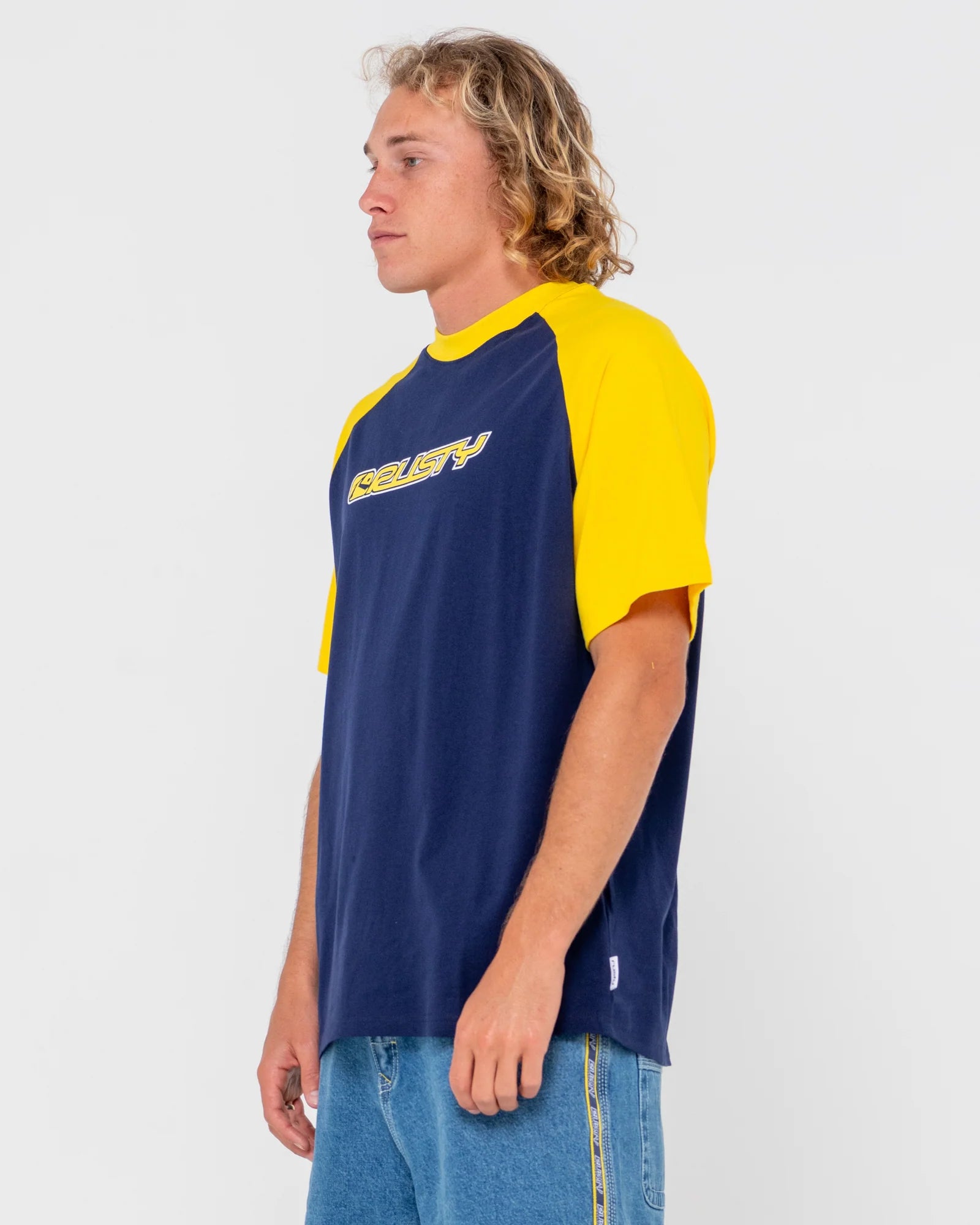 Swagland Raglan Tee-Navy Blue 2