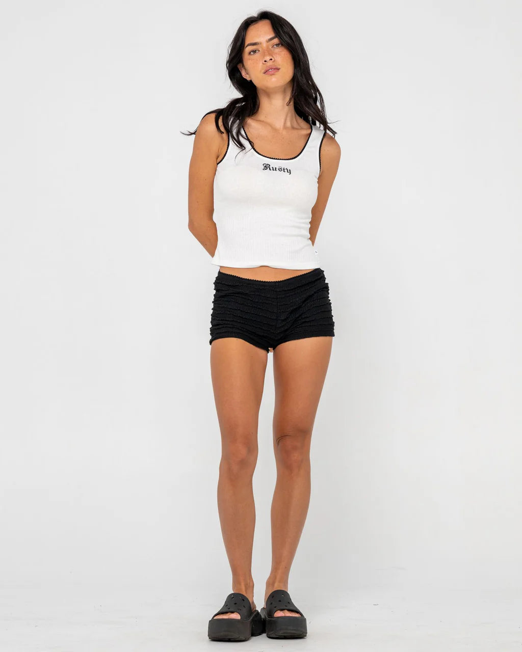 Cassian Ribbed Scoop Neck Singlet -
