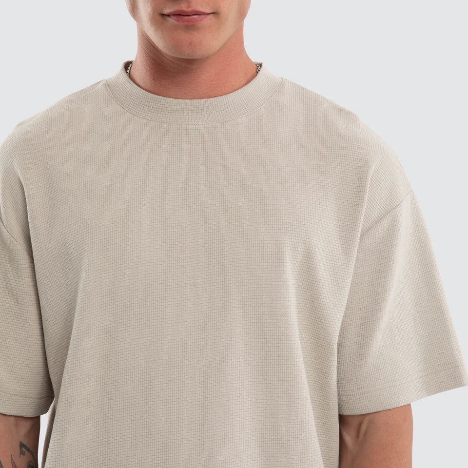Micro Waffle Tee-Dove