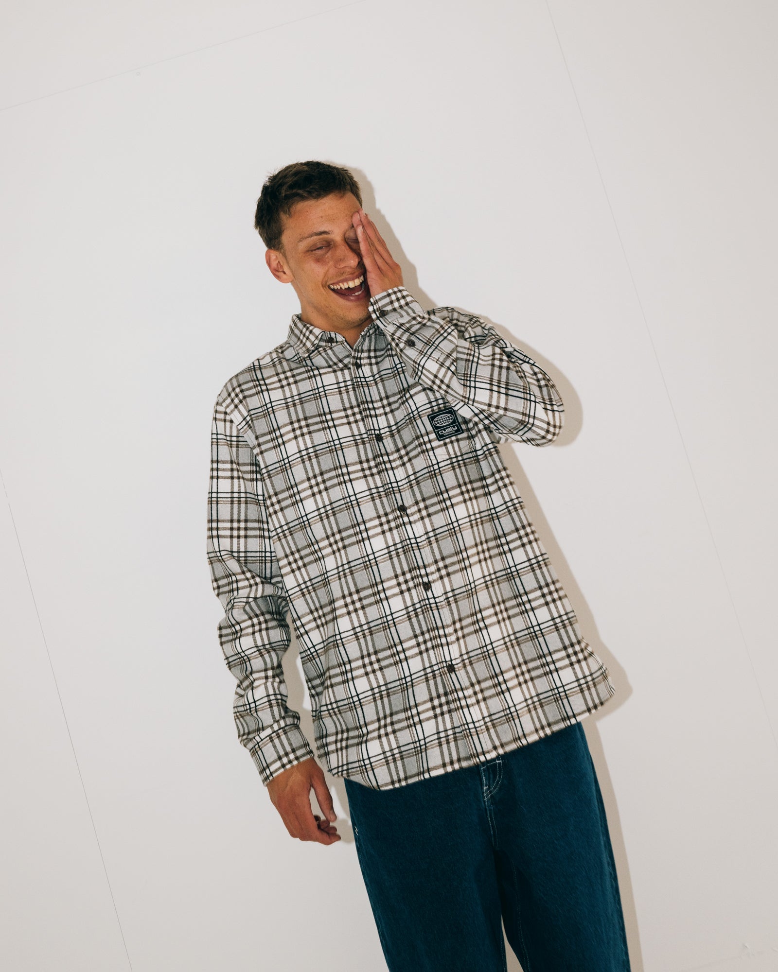 Brooks Long Sleeve Shirt-Pine Cone