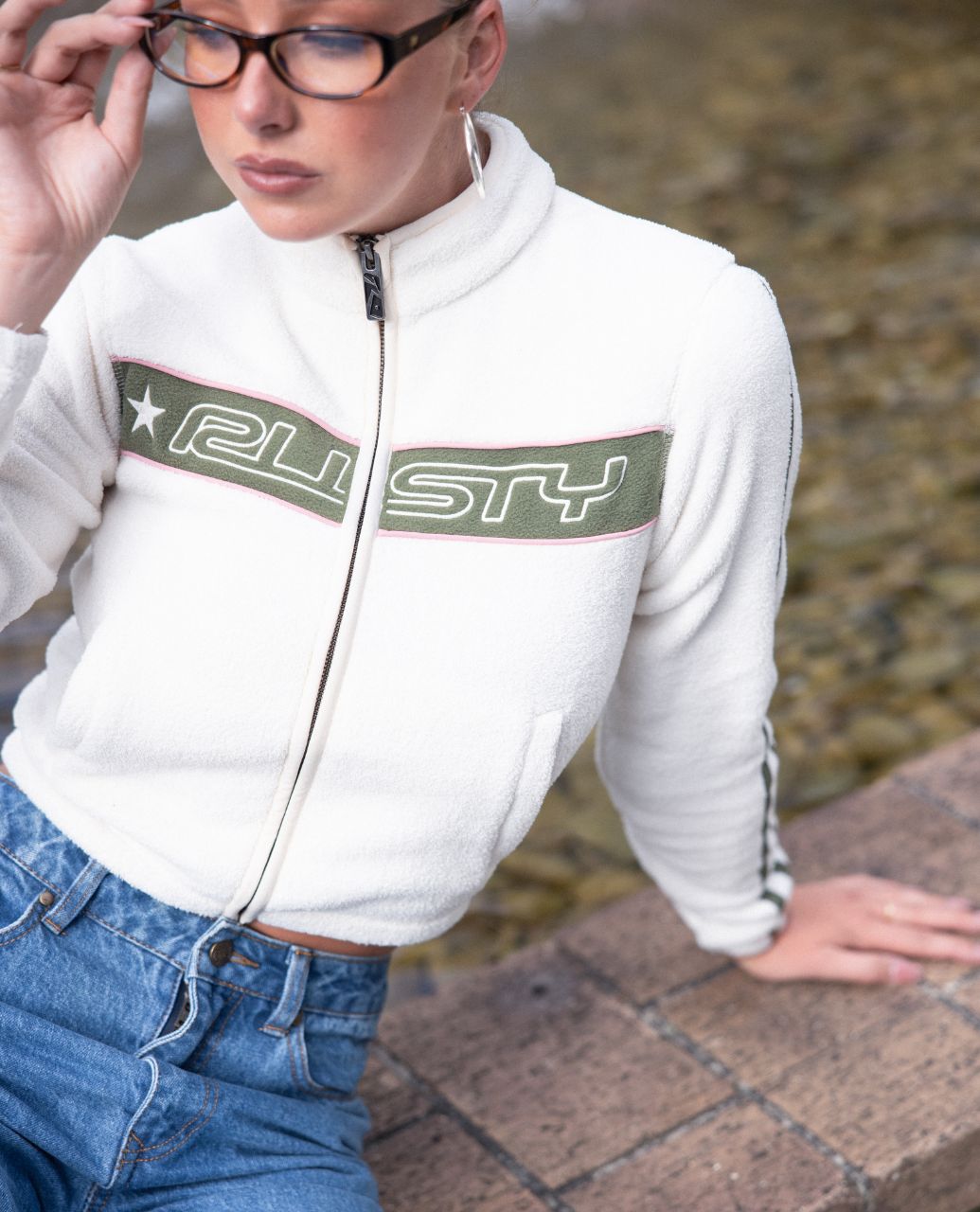 Freeway Crop Zip Through Polar Fleece