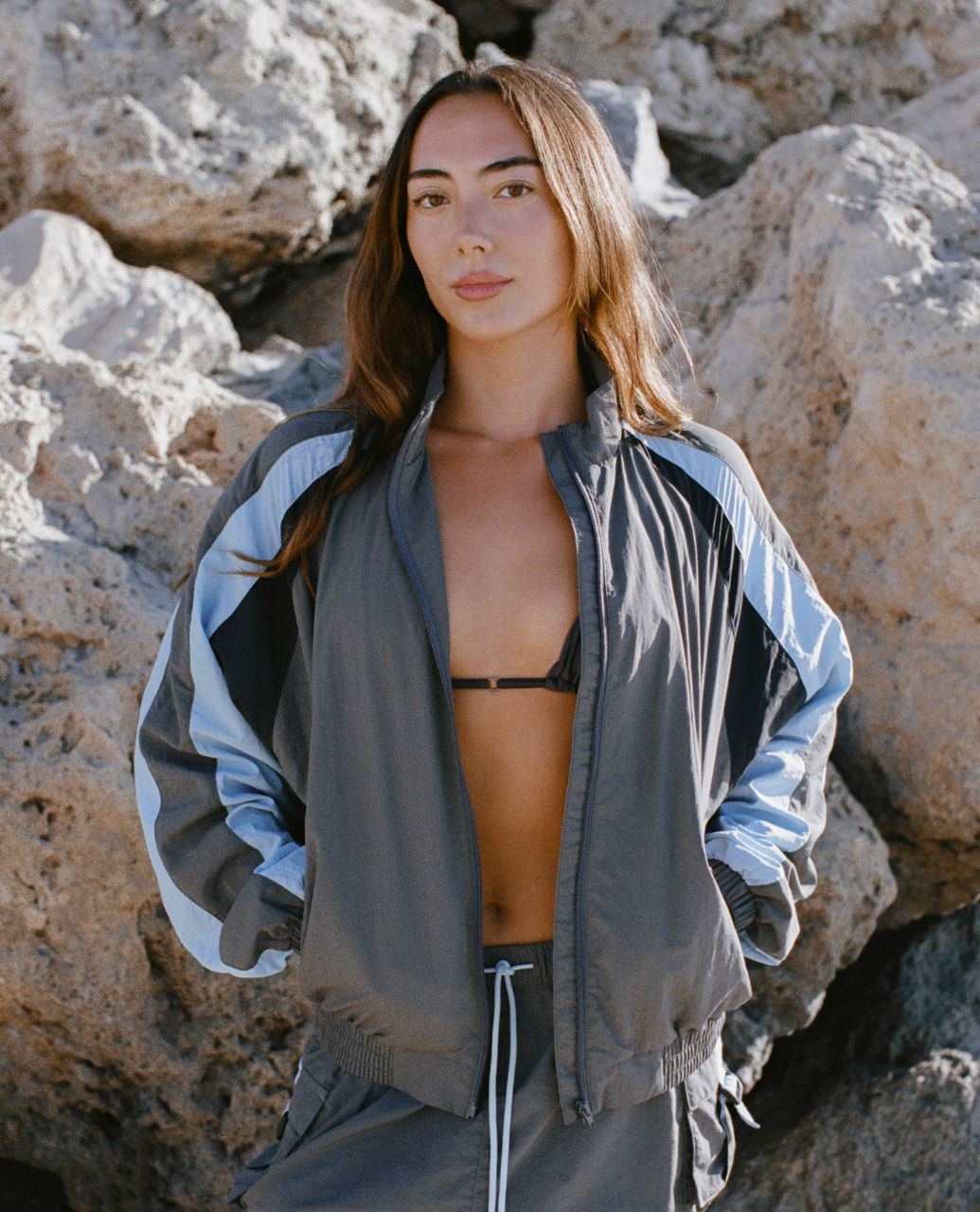 Breezy Wind Cheater Zip Through Jacket