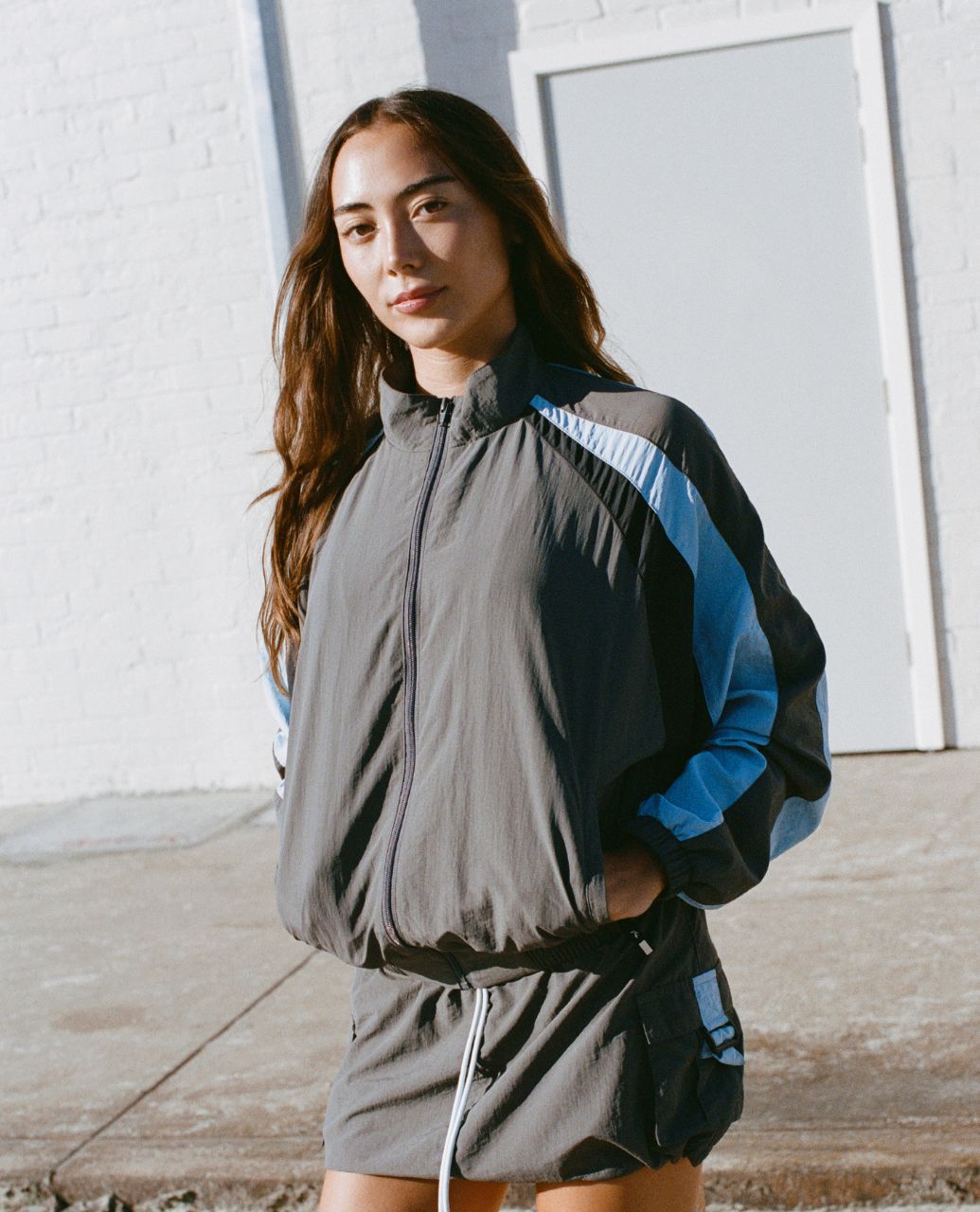Breezy Wind Cheater Zip Through Jacket