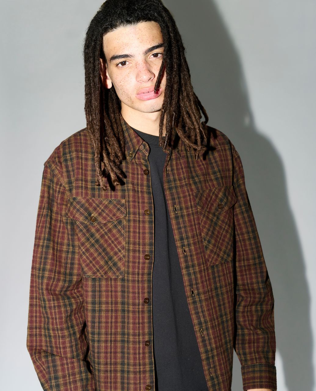 Mickey Check Long Sleeve Shirt