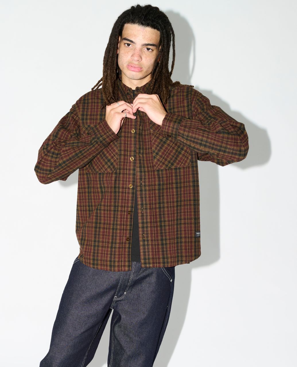 Mickey Check Long Sleeve Shirt