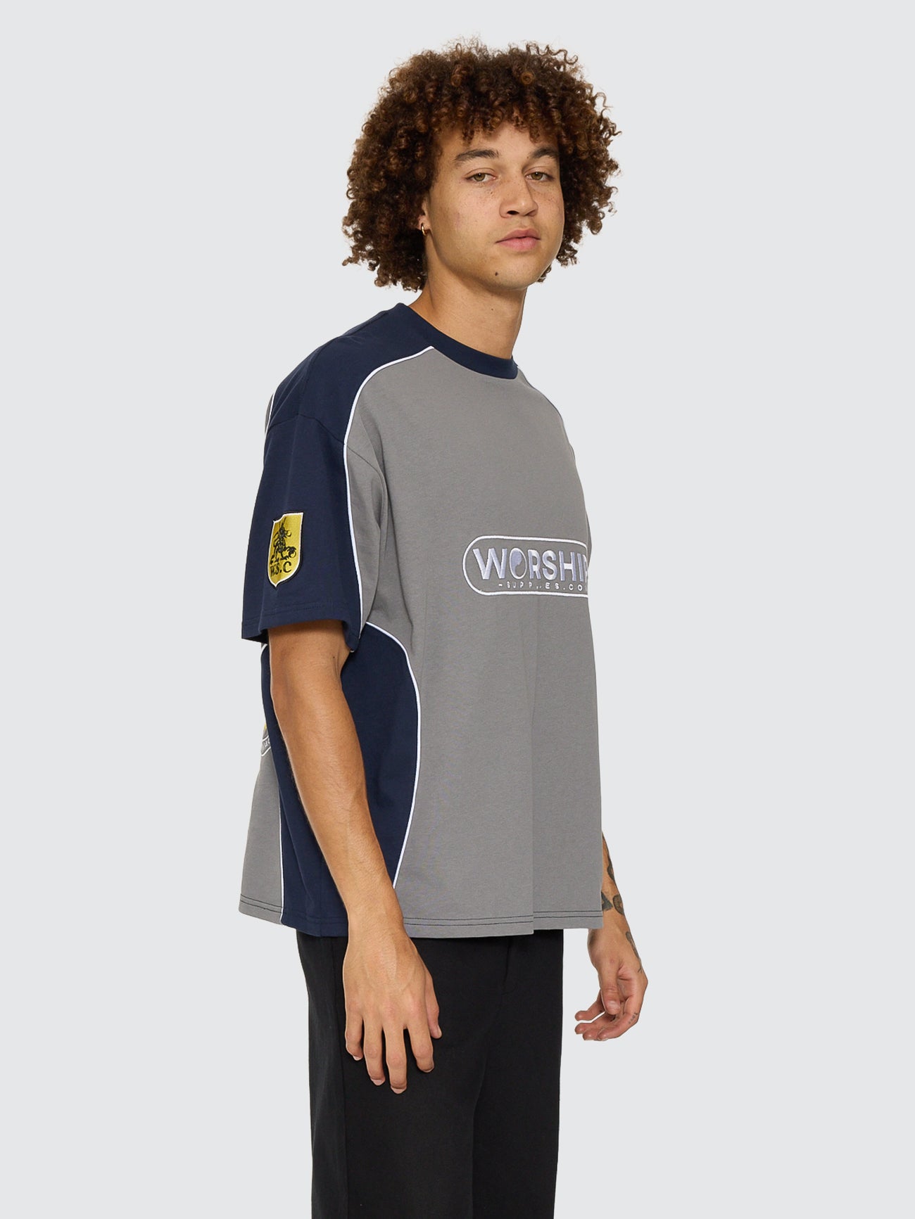 Sideline Over Sized Panel Tee