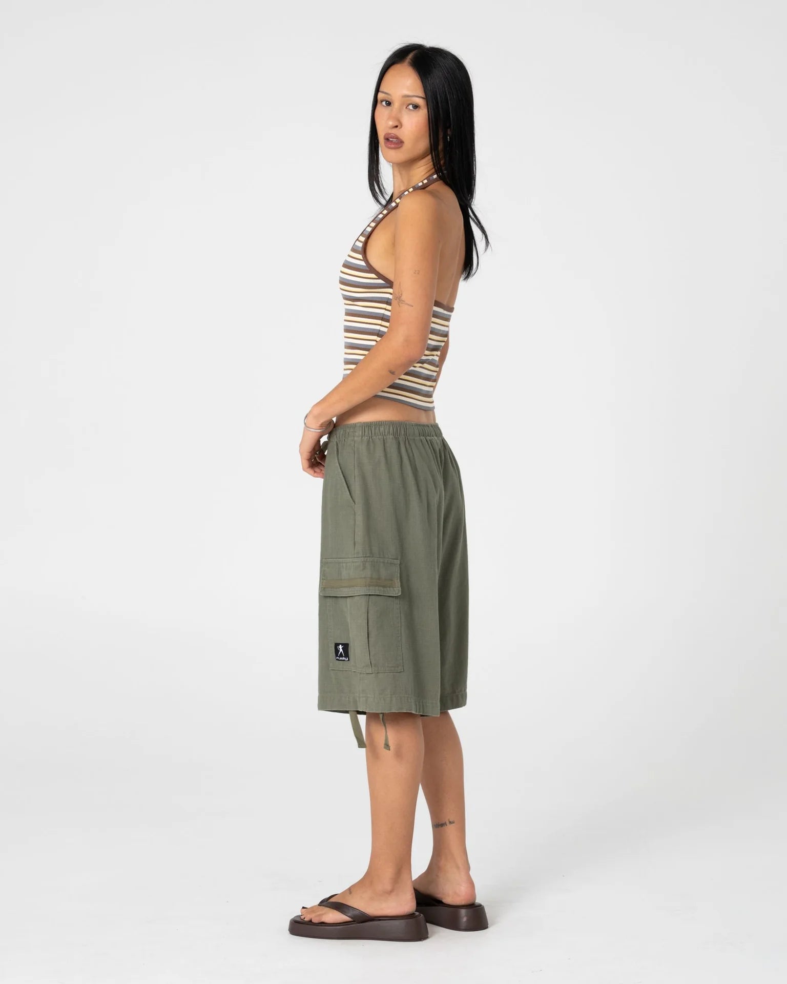 River Low Rise Baggy Cargo Short