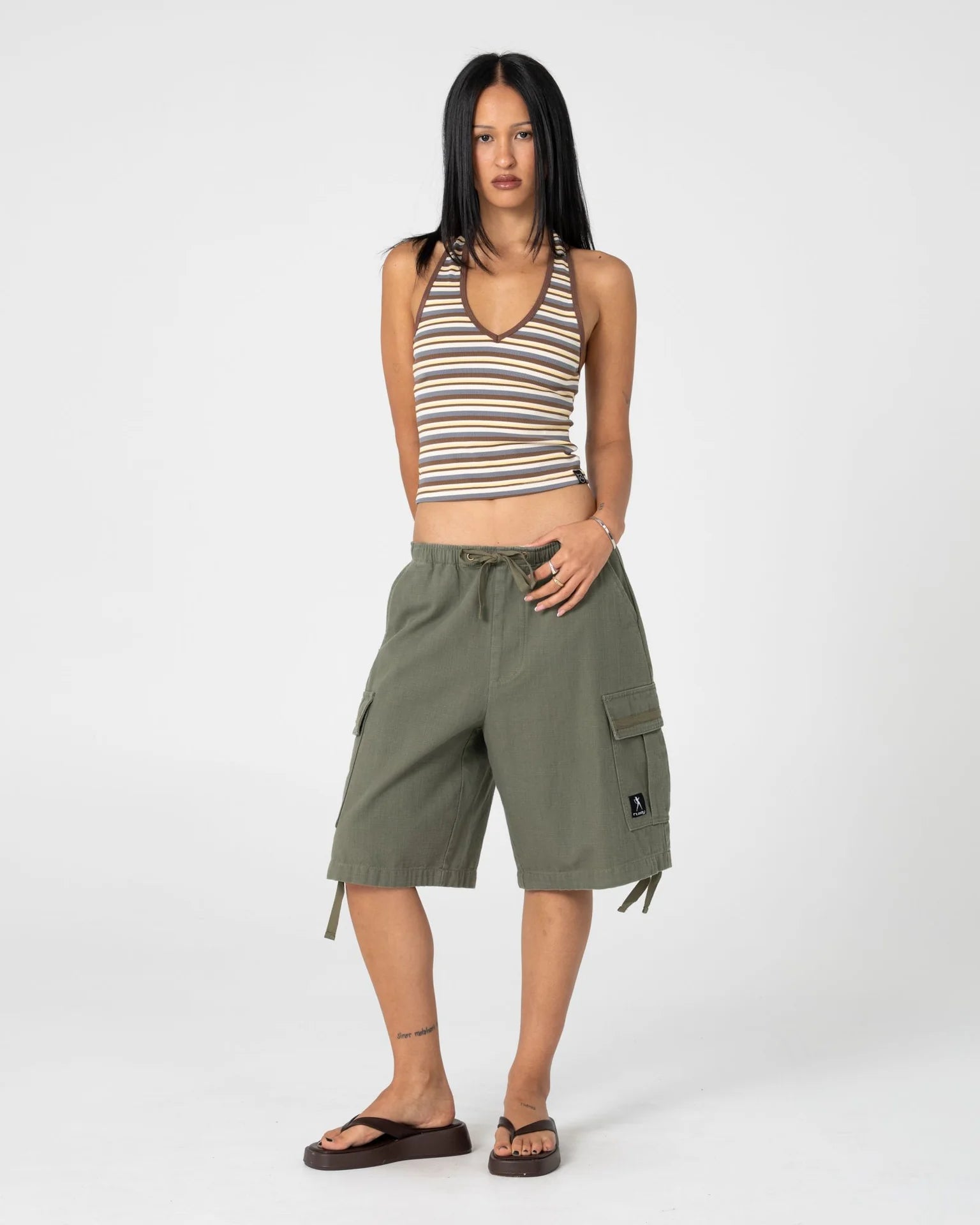 River Low Rise Baggy Cargo Short