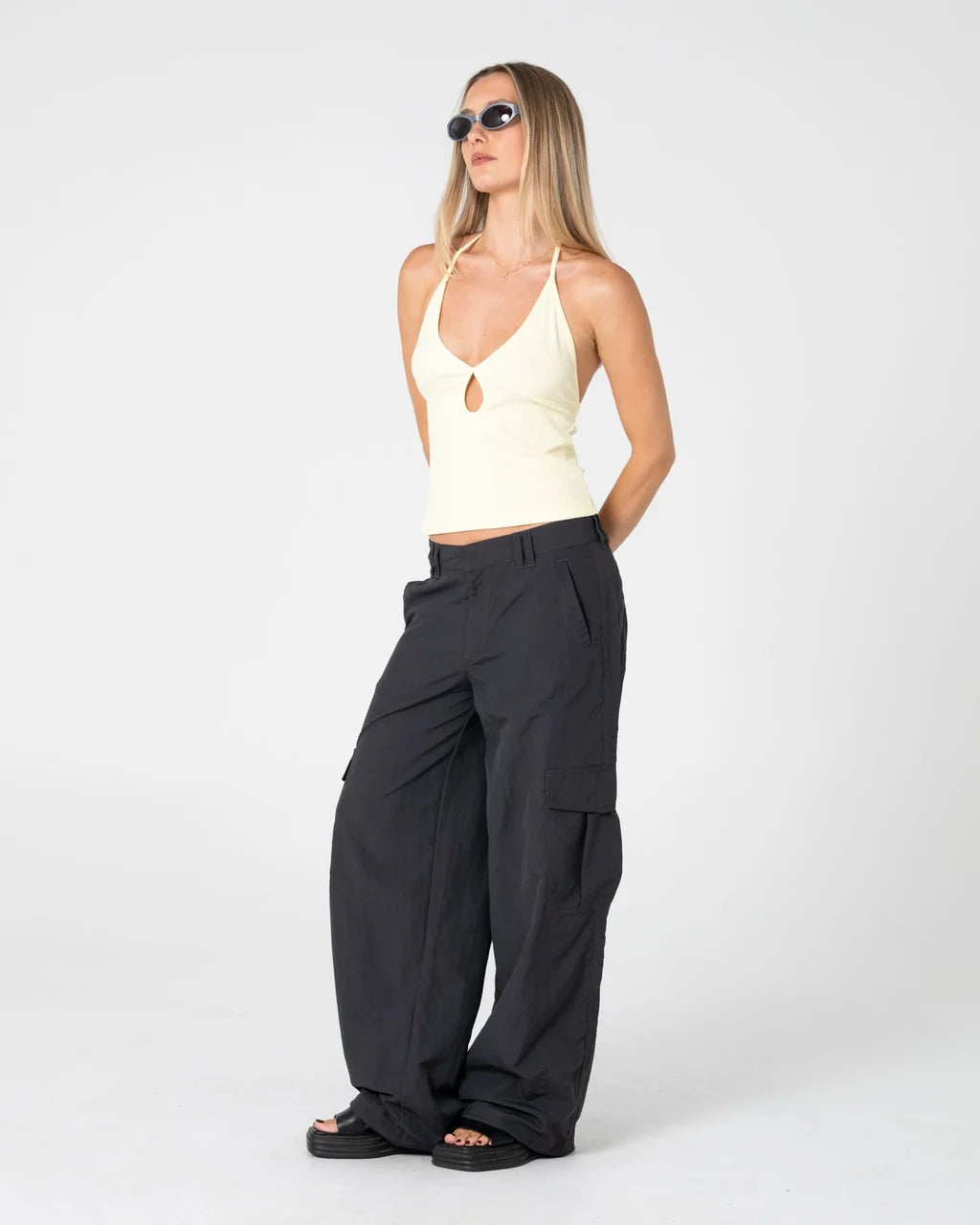 Melrose Loose Low Rise Cargo Pant