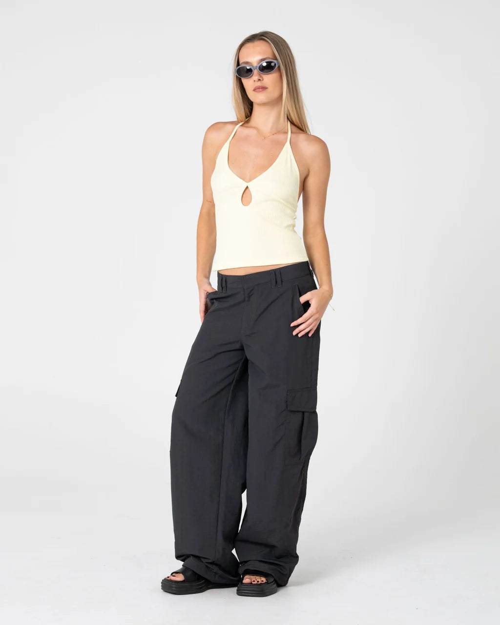 Melrose Loose Low Rise Cargo Pant