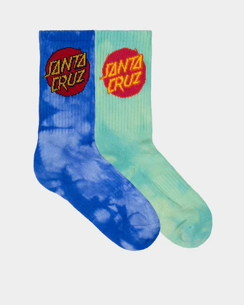 Scratched Dot Crew Sock 2 pack