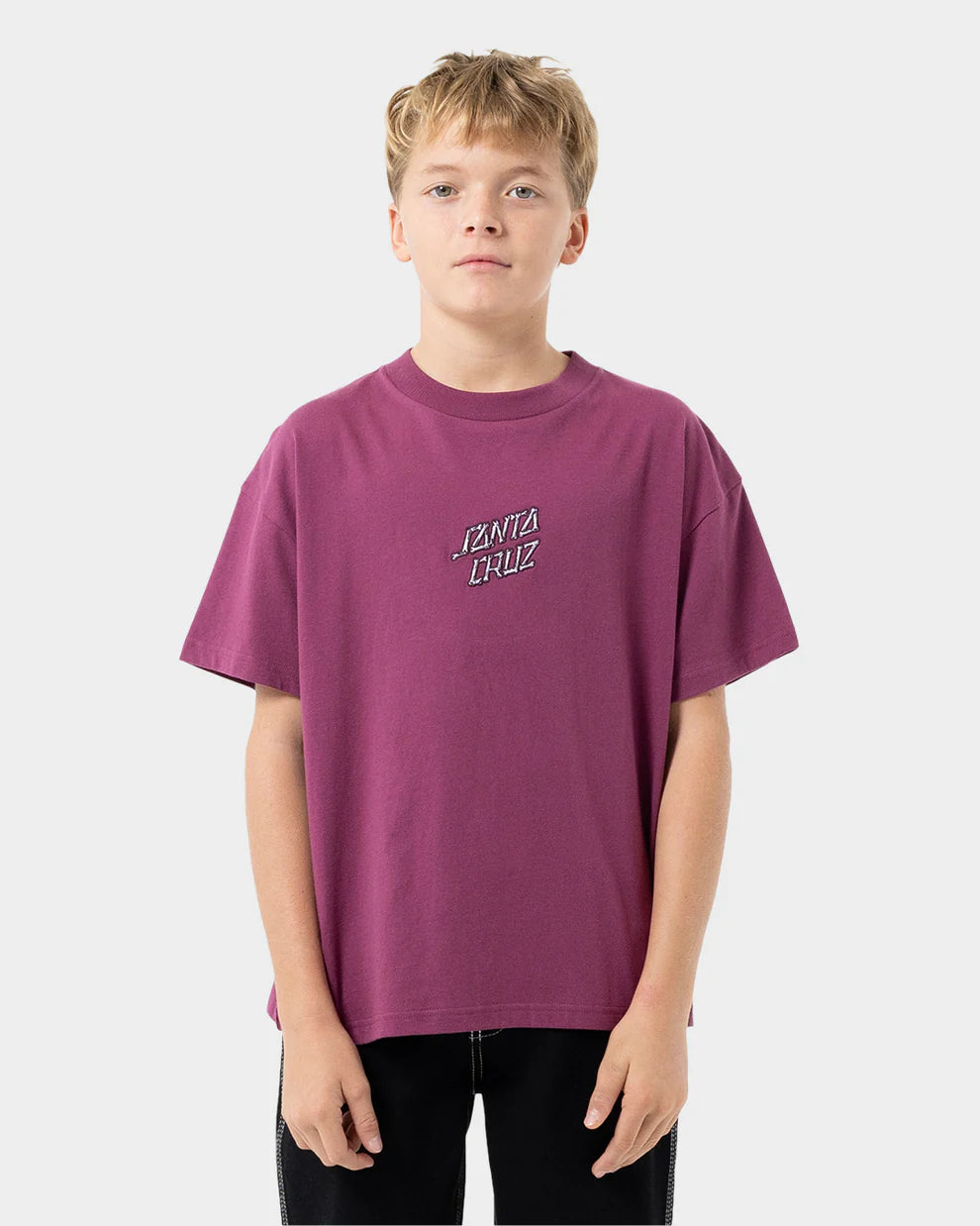 Brain Dot Centre Boys T-shirt Maroon