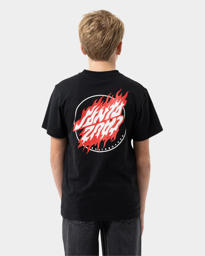 Flame Dot Upside Down Ss Tee