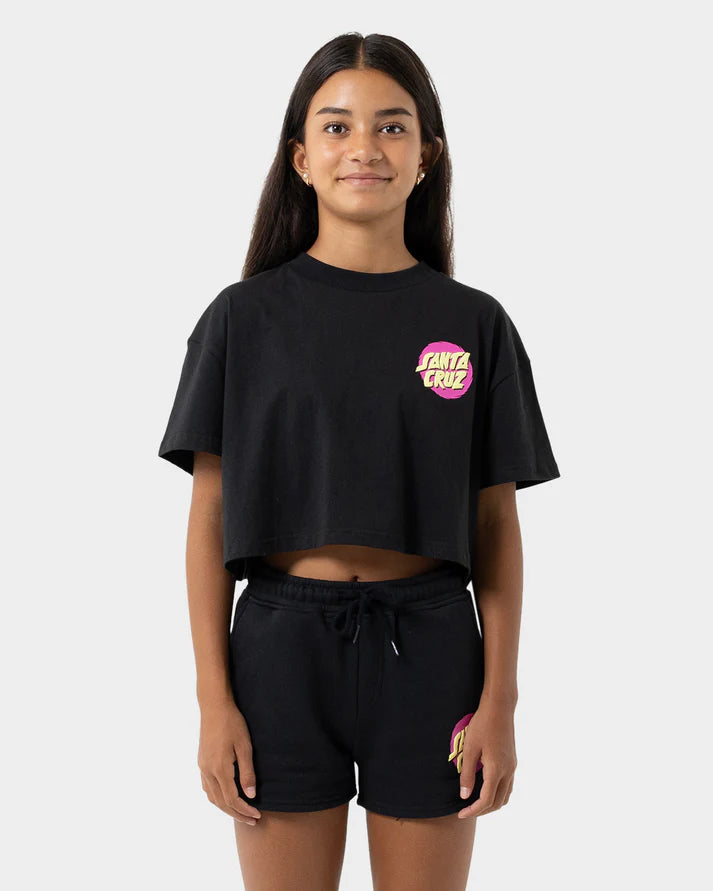 Style Dot Girls Oversize Cropped T-shirt