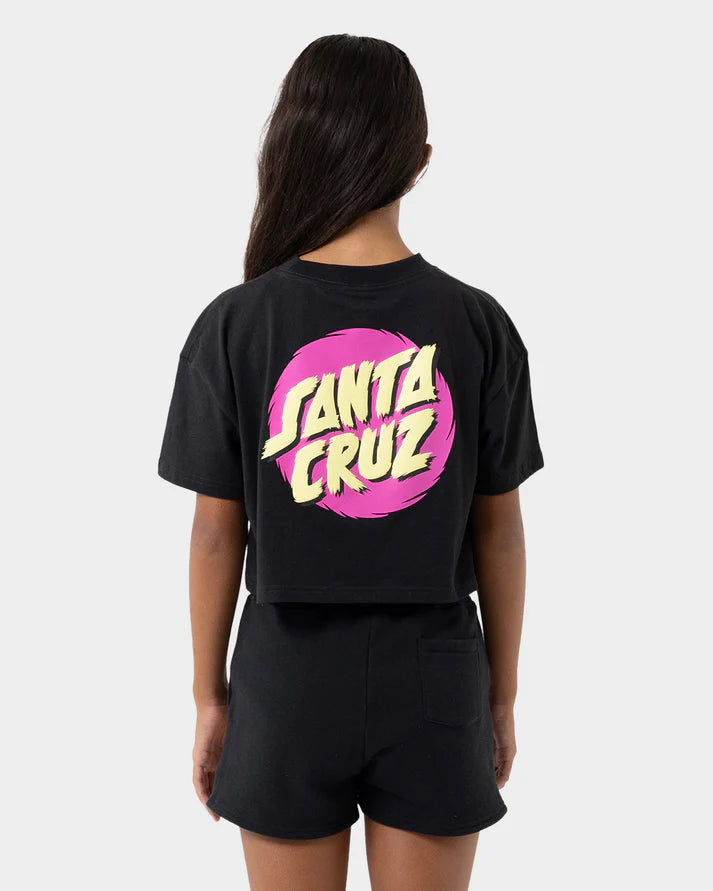 Style Dot Girls Oversize Cropped T-shirt
