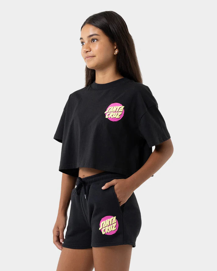 Style Dot Girls Oversize Cropped T-shirt