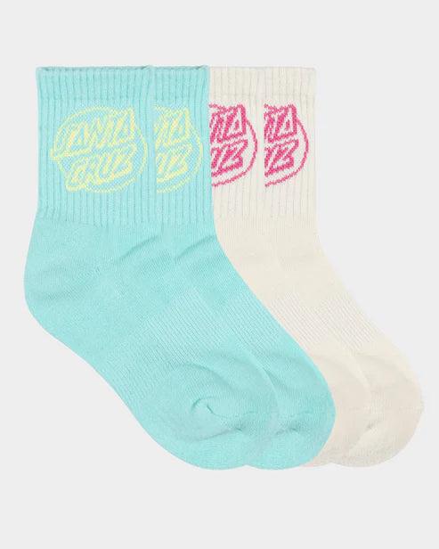 Oval Dot Mid Socks 4 Pack