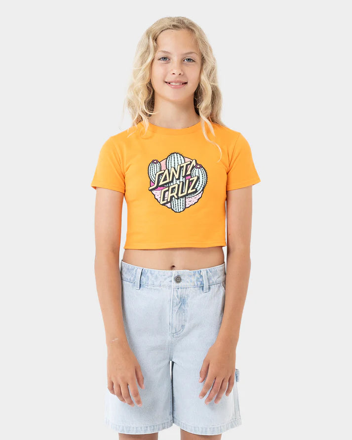 Girls Cactus Dot Front Tee
