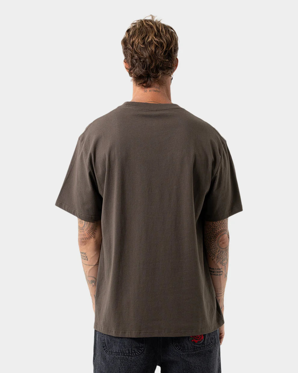Off Set Strip Front Short Sleeve Mens