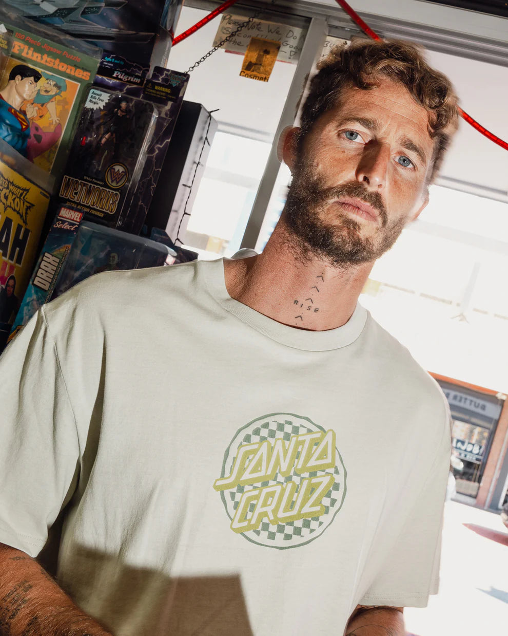 Breaker Check Opus Dot Tee Concrete Mens