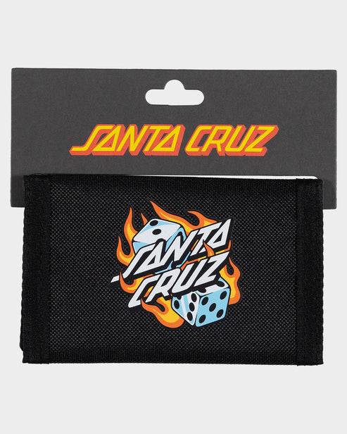 Flaming Dice Dot Velcro