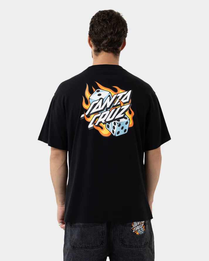 Flaming Dice Dot Flash Tee