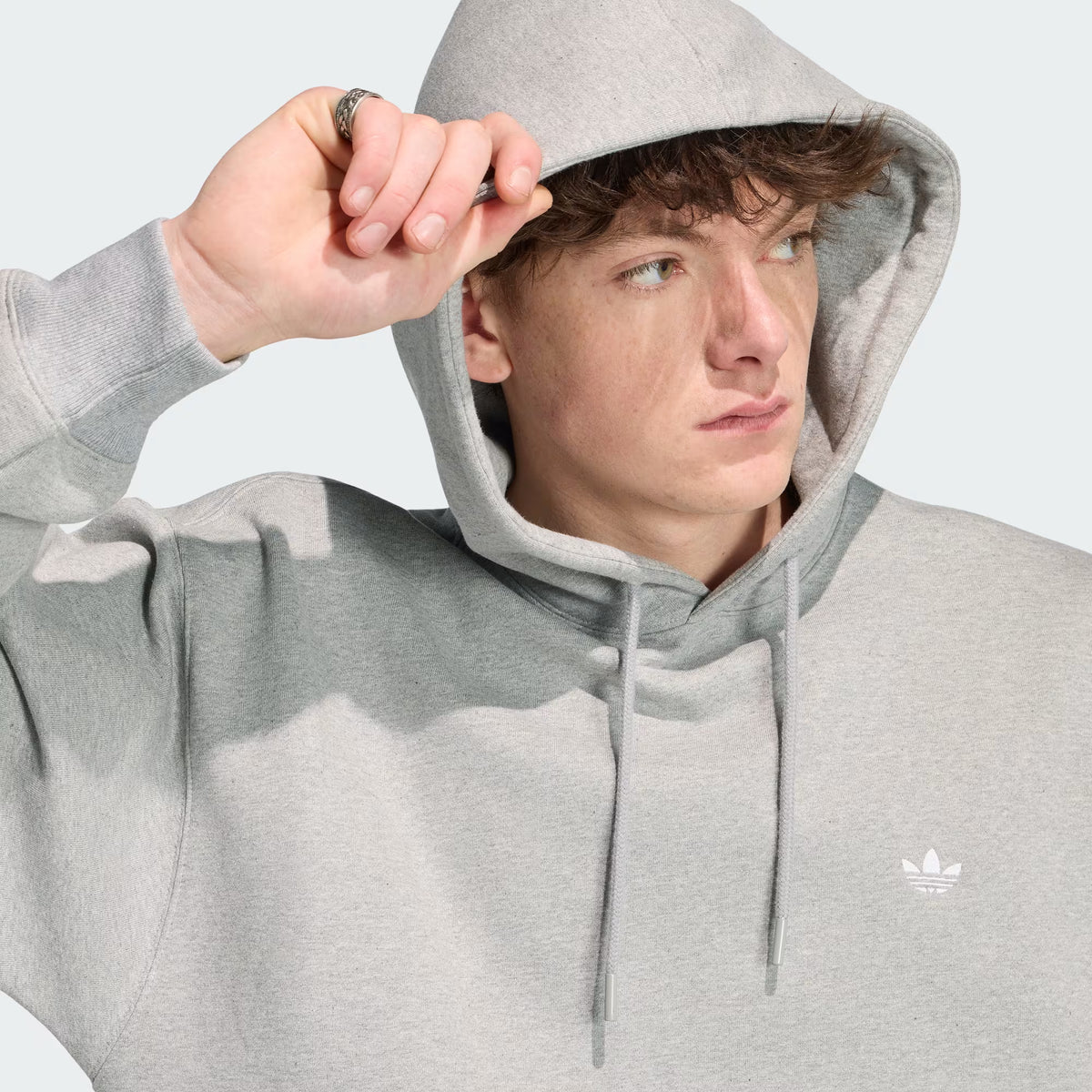 Ess Loose Hood Grey Heather