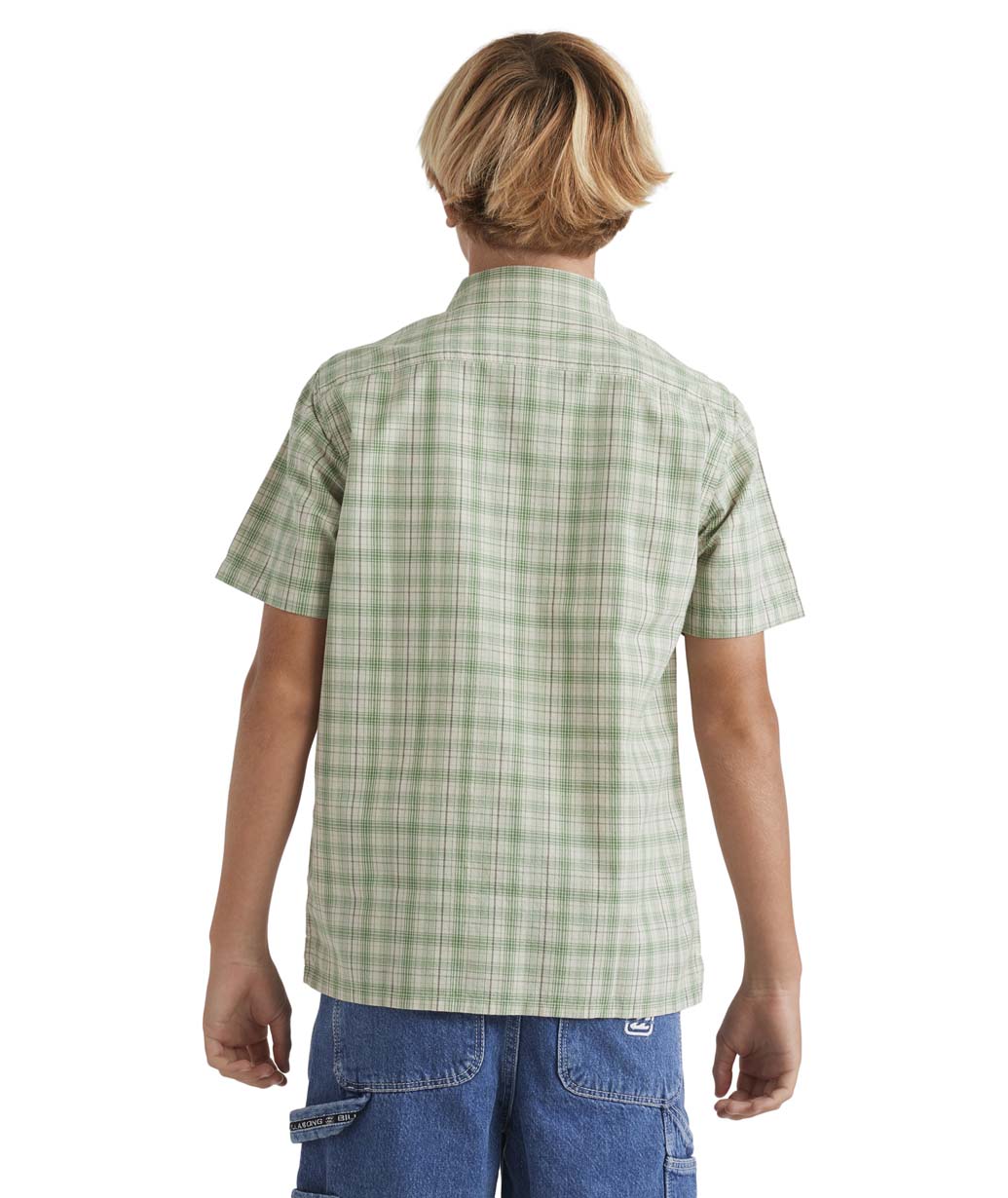 Boys Mogul Check Short Sleeve Shirt