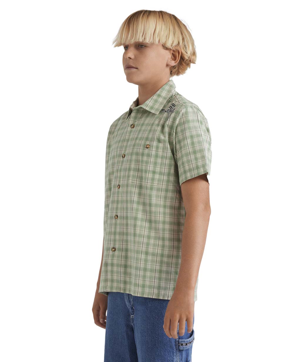 Boys Mogul Check Short Sleeve Shirt