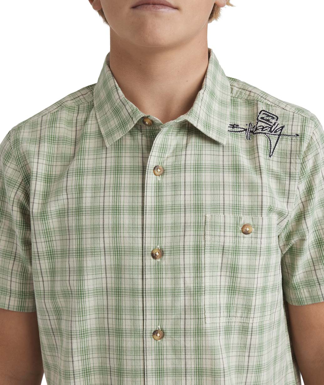 Boys Mogul Check Short Sleeve Shirt