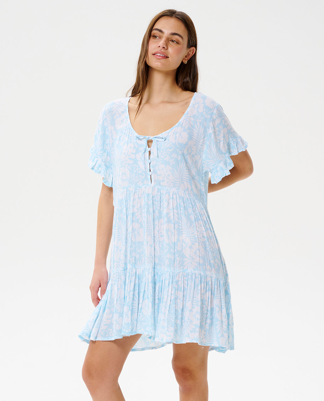 Off Tropis Tiered Dress