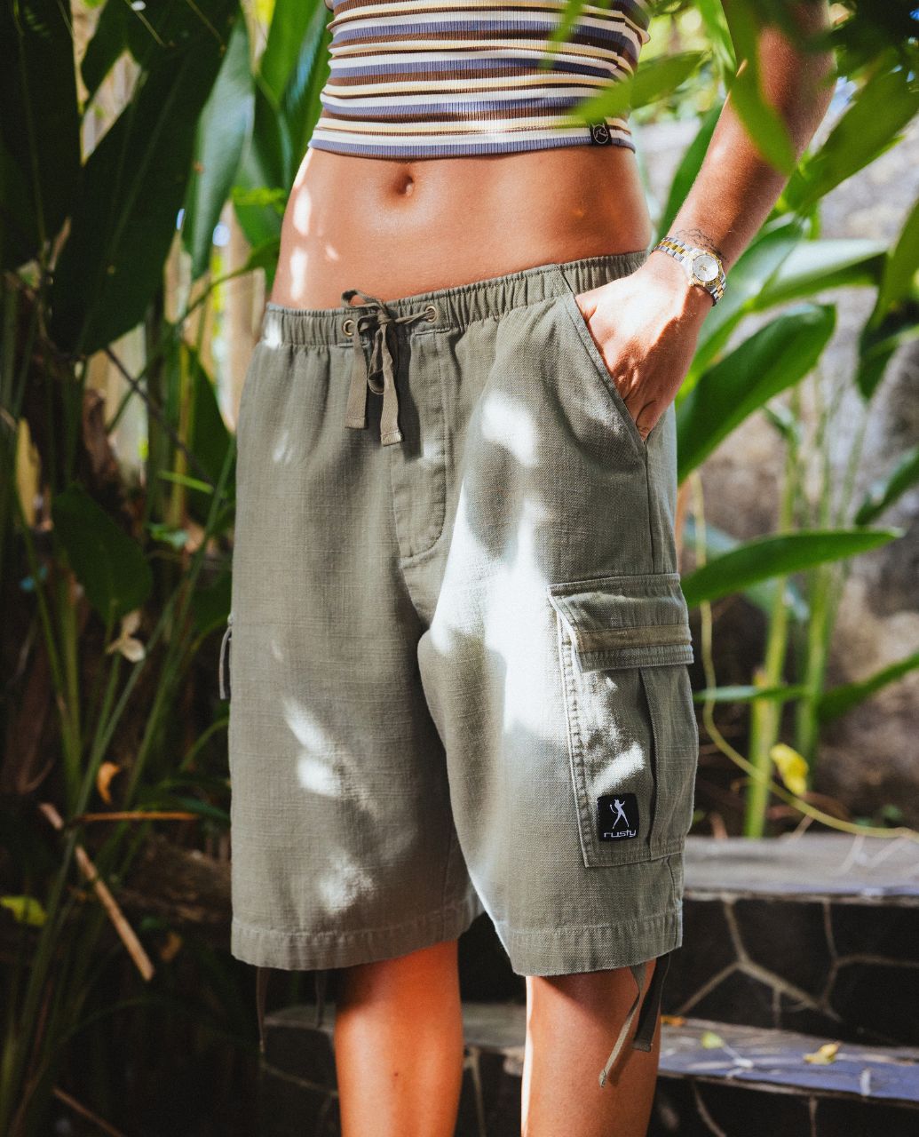 River Low Rise Baggy Cargo Short