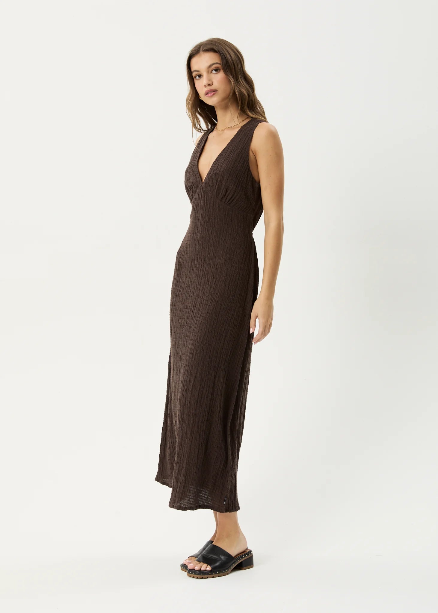 Focus Seersucker Maxi Dress