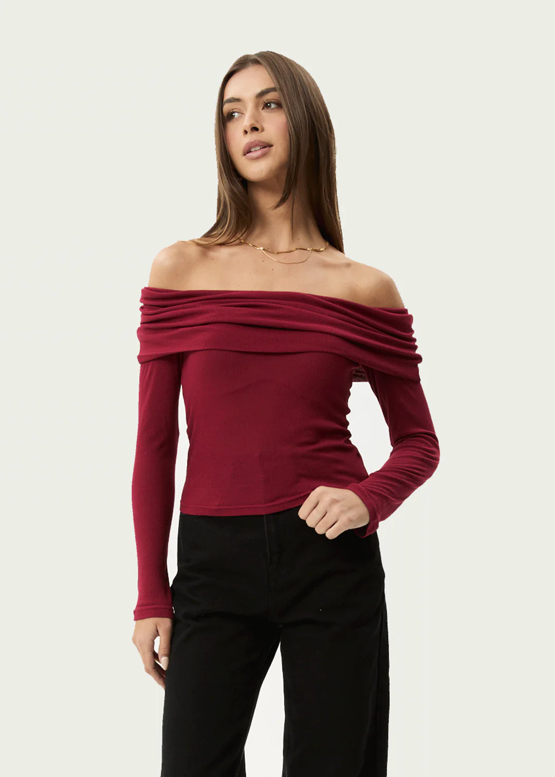 Beckett Bamboo Off-Shoulder Long