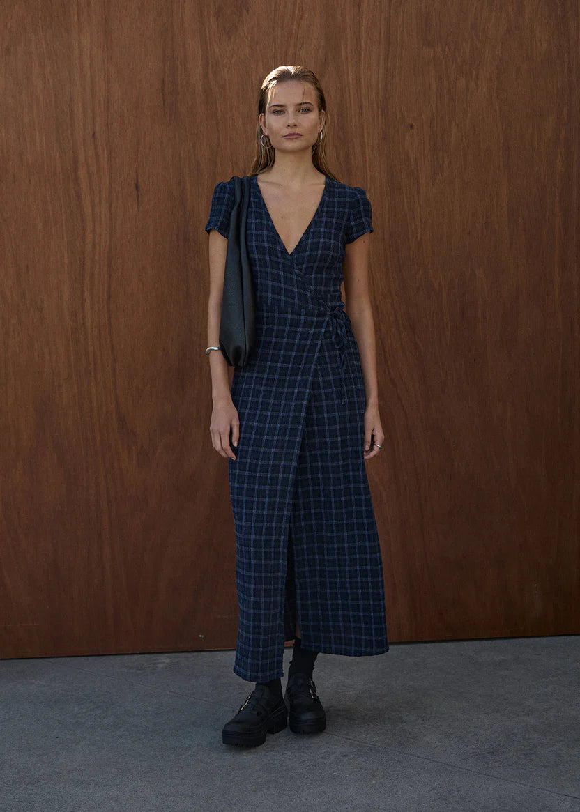 Felicity Seersucker Maxi Dress