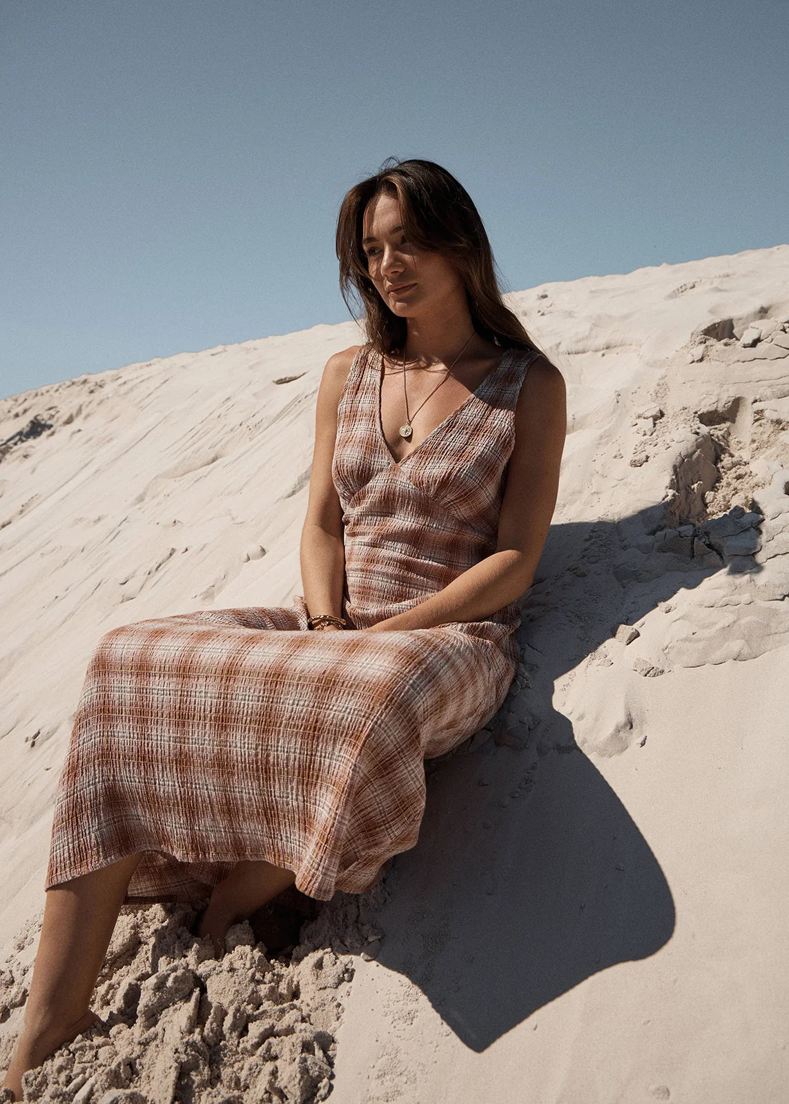 Tully Seersucker Maxi Dress
