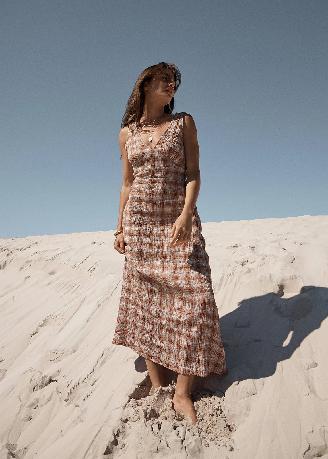 Tully Seersucker Maxi Dress