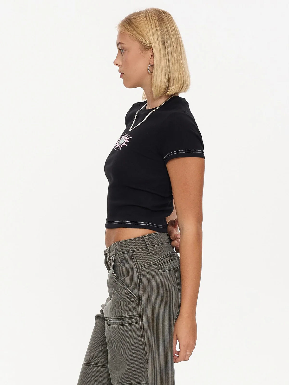 Logo Feve Slim Fit Tee