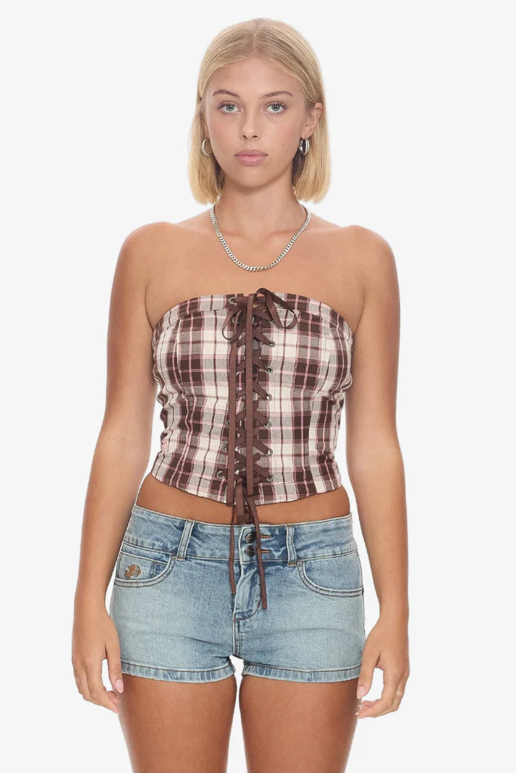 Unlocked Lace Up Top