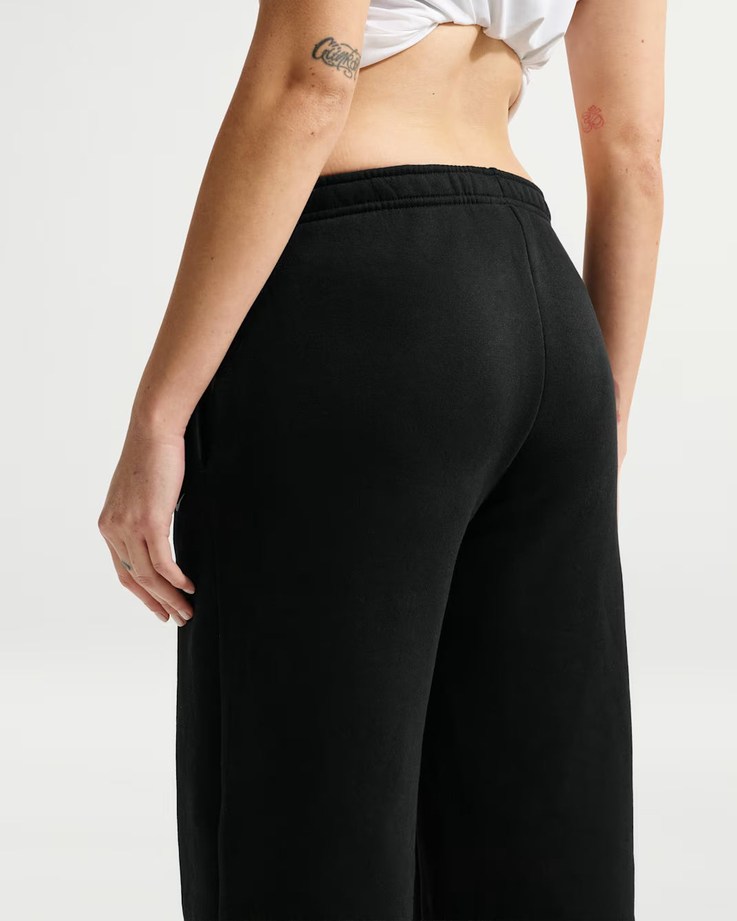 Nike Studio Fleece Medium Weight Mid-Rise Wide-Leg Trousers